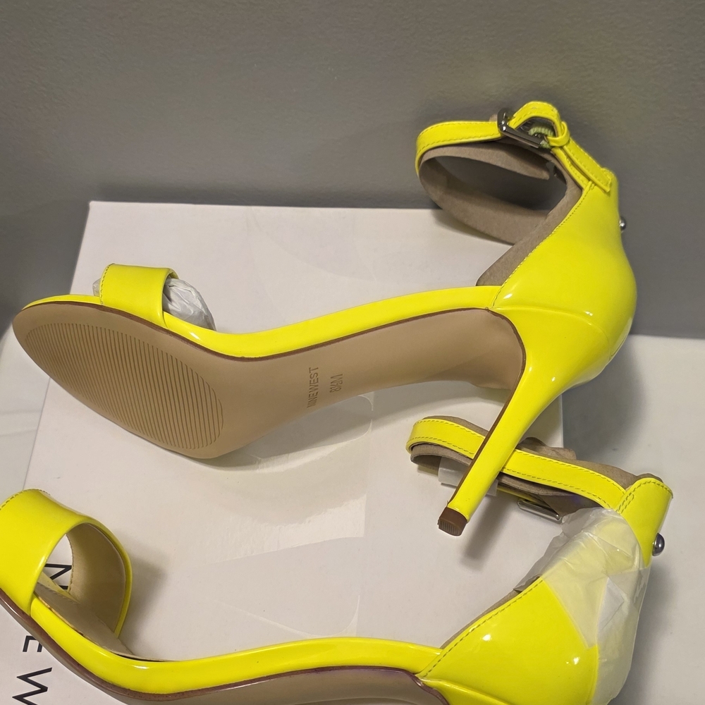 Nine West Women's Yellow Heeled Sandals - Picture 4 of 7
